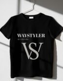 Men's Black Graphic Printed Oversized T-shirt