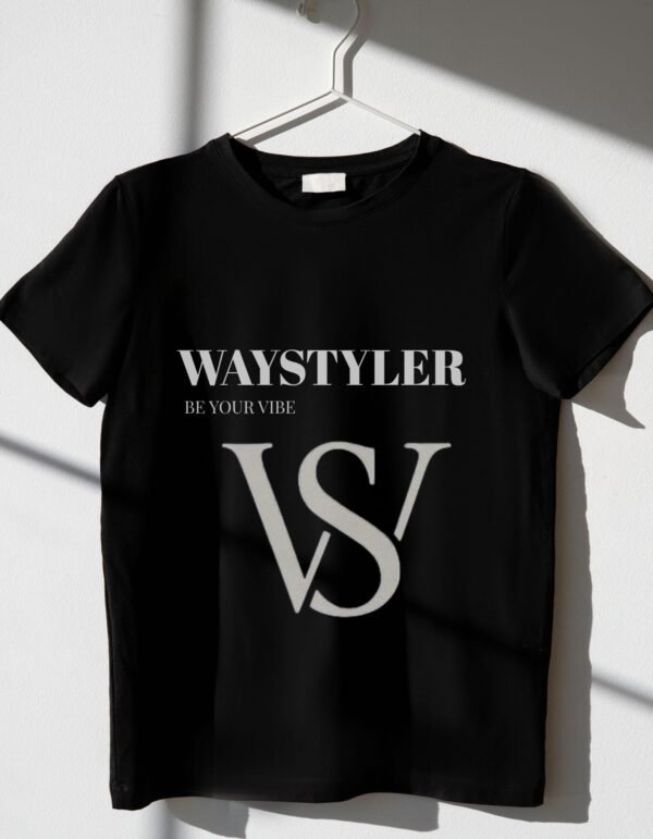 Men's Black Graphic Printed Oversized T-shirt - Image 3